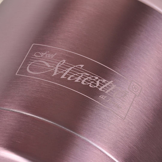 Maestro Δοχείο Φαγητού Inox Θερμός Ροζ 600ml
