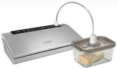 Caso VacuBoxx Комплект Стъклени Кутии За Храна Черни 14.5x9.5см 3 Бройки