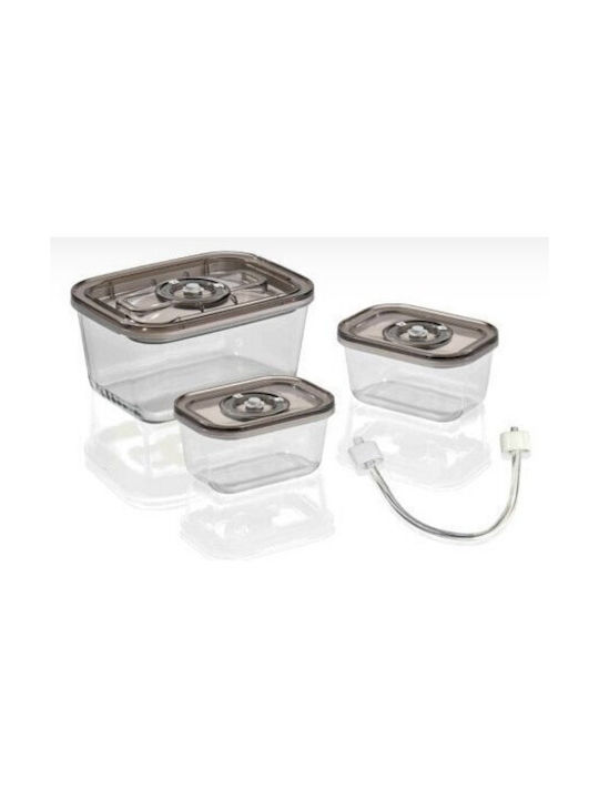Caso Glass Lunch Box VacuBoxx Black 14.5x9.5cm 3pcs