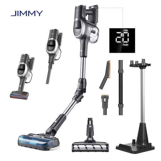 Jimmy JIMMY JV9 Pro Aqua Презареждаща 2 в 1 Вертикална Прахосмукачка И Ръчна Сива