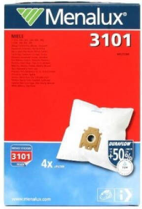 Menalux Vacuum Cleaner Bags 4pcs Compatible with Miele Vacuum Cleaner
