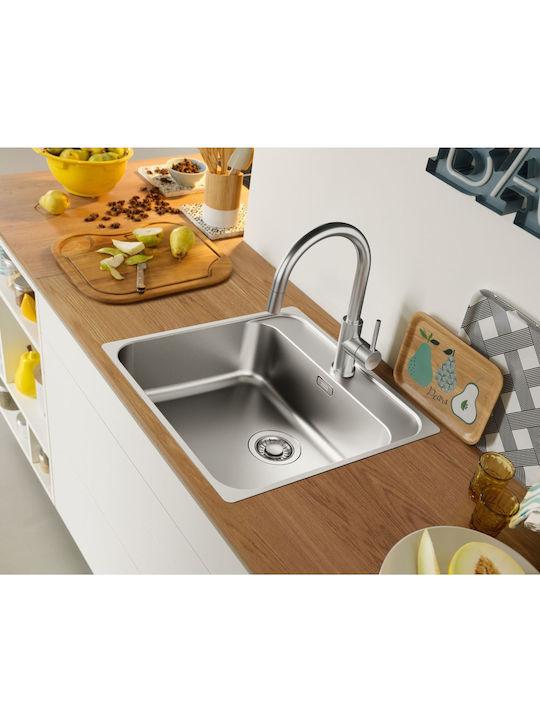 Franke Glenda Kitchen Faucet Counter with Pull-Out Spray Silver