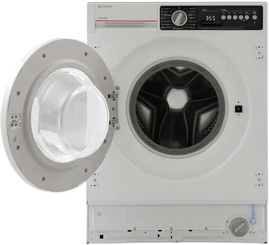 Sharp Built-in Washing Machine 7kg 1400 Rounds ES-NIB714BWNA-EE