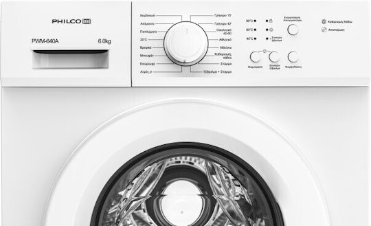 Philco Пералня 6кг с Парна Технология 1000 Оборота PWM640A