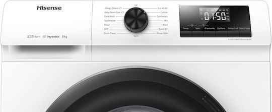 Hisense Πλυντήριο Ρούχων 9kg 1400 Στροφών 20010096