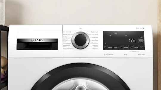 Bosch Пералня 9кг с Парна Технология 1400 Оборота Iron Assist WGG244ZWGR