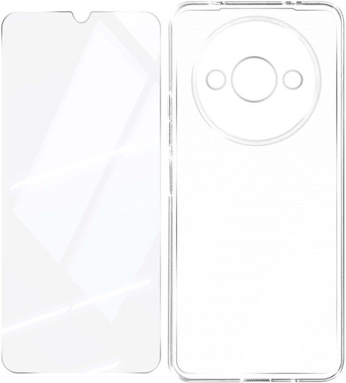 Jaym Soft Case Redmi A3/a3x 9h 2.5d Tempered Glass Transparent