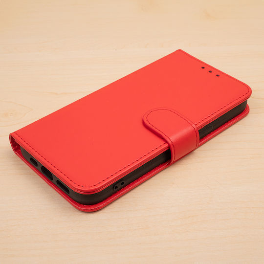 TelForceOne Synthetic Leather Wallet Red (Redmi A7 Pro)