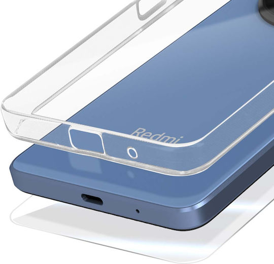 Jaym Soft Case Redmi A3/a3x 9h 2.5d Tempered Glass Transparent