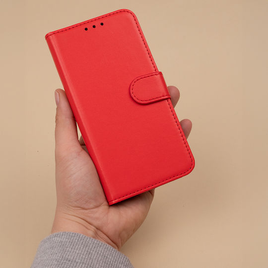 TelForceOne Synthetic Leather Wallet Red (Redmi A7 Pro)