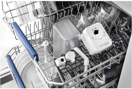 De'longhi Lattecrema Cool Milk System Set Dlsc032 White Coffee Makers Rivelia Includes Milk Jug & Glasses