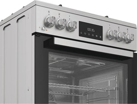 Aragaz 72lt cu Plite pe Gaz Natural L60cm. Inox