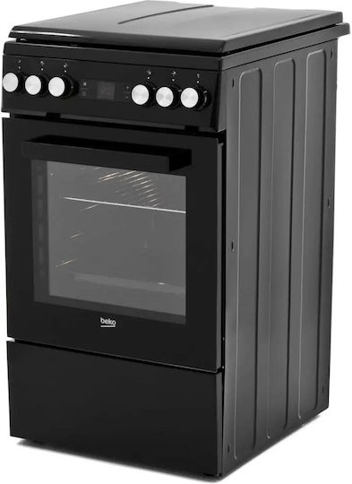 Beko Aragaz 55lt cu Plite pe Gaz Natural L50cm. Bej