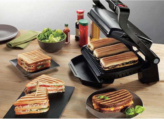 Tefal Optigrill+ GC712 Sandwich Maker Grill cu Plăci Detasabile 2000W Neagră