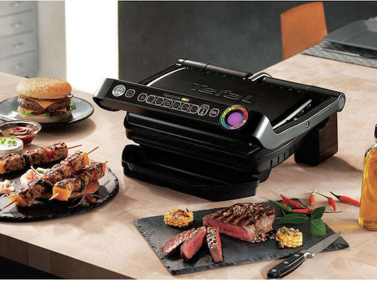 Tefal Optigrill+ GC712 Sandwich Maker Grill cu Plăci Detasabile 2000W Neagră