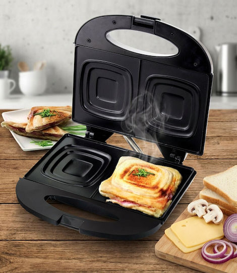 Esperanza Pizzaiola Sandwich Maker for 2 Sandwiches 700W Black