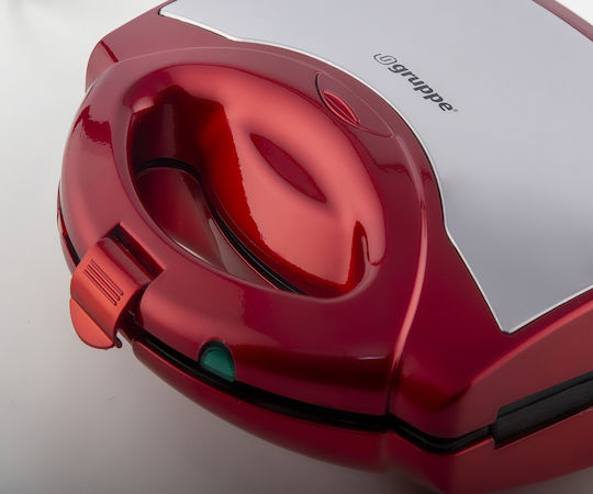 Gruppe TXS 886 C Sandwich Maker with Removable Plates for for 2 Sandwiches Sandwiches 750W Red