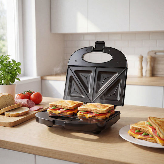 Mesko Sandwichmaker für 2 Sandwiches 850W Schwarz