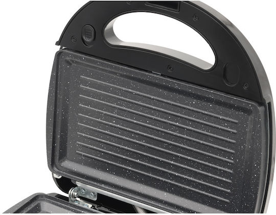 Telemax KJ-302 Sandwich Maker with Removable Plates for for 2 Sandwiches Sandwiches 750W Inox