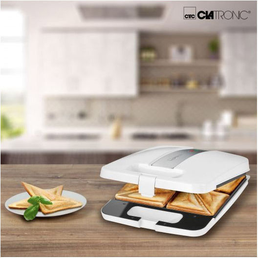 Clatronic ST 3629 Τοστιέρα για 4 Τοστ 1200W Λευκή
