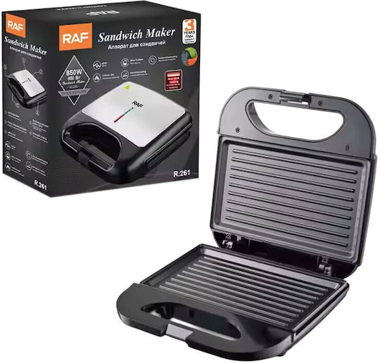 Raf R.218 Τοστιέρα για 2 Τοστ 850W Inox