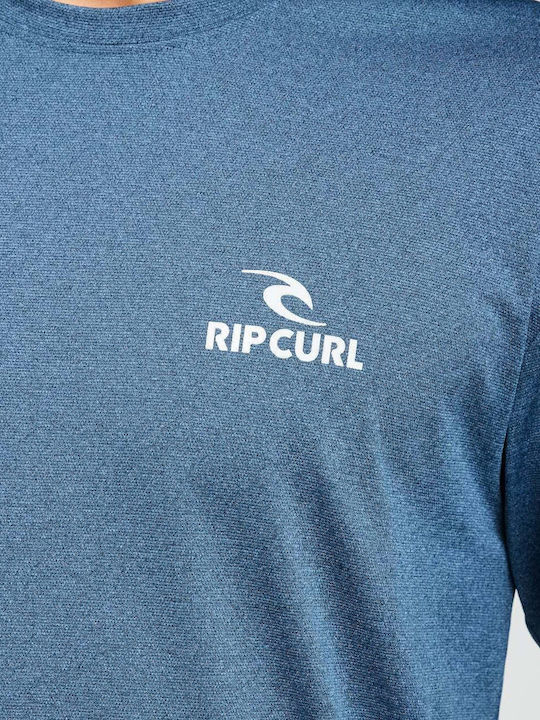 Rip Curl UPF 50 Men Short Sleeve Sun Protection Shirt Blue