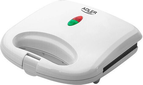 Adler Τοστιέρα για 2 Τοστ 700W Λευκή