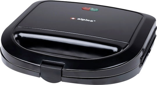 Alpina Appliances Τοστιέρα για 2 Τοστ 750W Μαύρη
