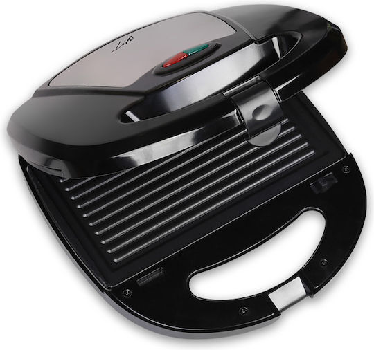 Life Royal Sandwich Maker with Removable Plates for for 2 Sandwiches Sandwiches 750W Inox