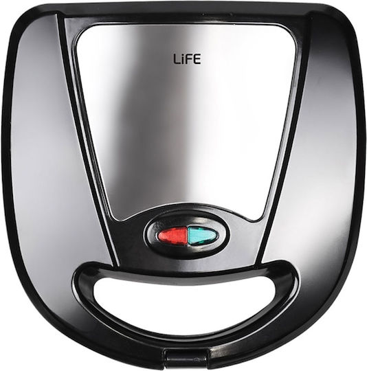 Life Royal Sandwich Maker with Removable Plates for for 2 Sandwiches Sandwiches 750W Inox