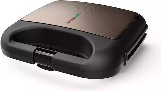 Black & Decker Sandwich Maker for for 2 Sandwiches Sandwiches 750W Brown