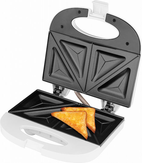 ECG Sandwich Maker pentru 2 Sandvișuri 750W Albă