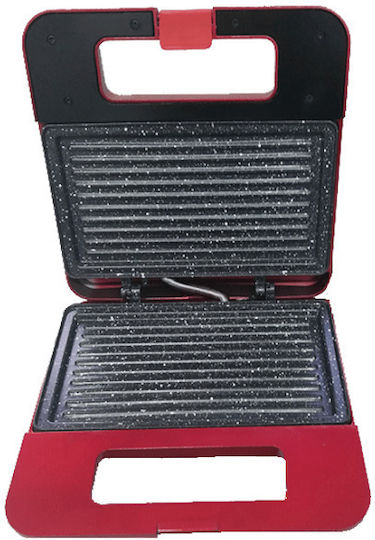 Silver 22155-011-00-02 Τοστιέρα με Κεραμικές Πλάκες για 2 Τοστ 800W Μαύρη