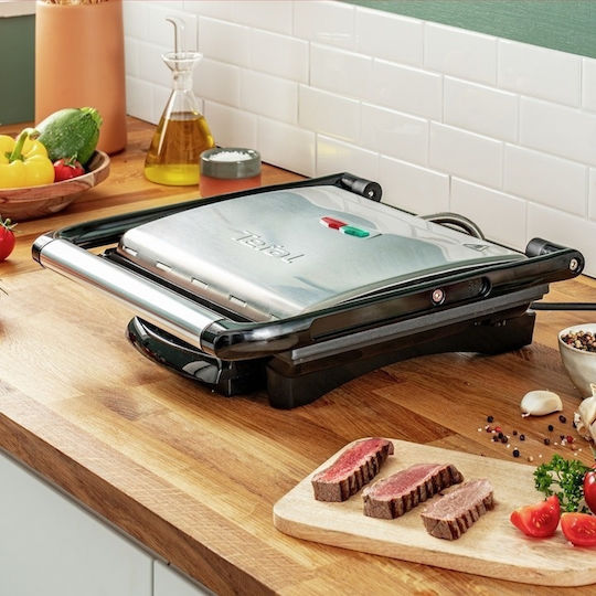 Tefal Inicio Grill Τοστιέρα για 2 Τοστ 2000W Γκρι