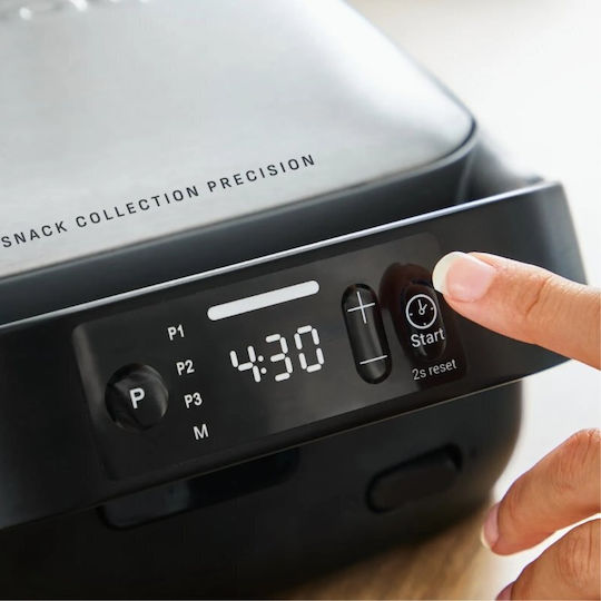 Tefal Snack Collection Tostieră cu Plăci Detașabile Antiaderente pentru 2 Sandvișuri 700W Neagră