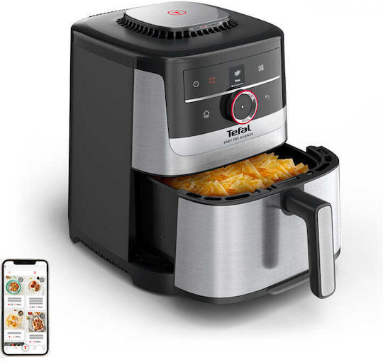 Tefal Easy Fry Silence Еър Фрайър 5л Сребърен