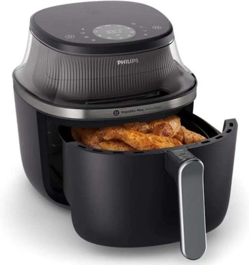 Philips Air Fryer με Διπλό Αποσπώμενο Κάδο 4.2lt Μαύρο NA321/00