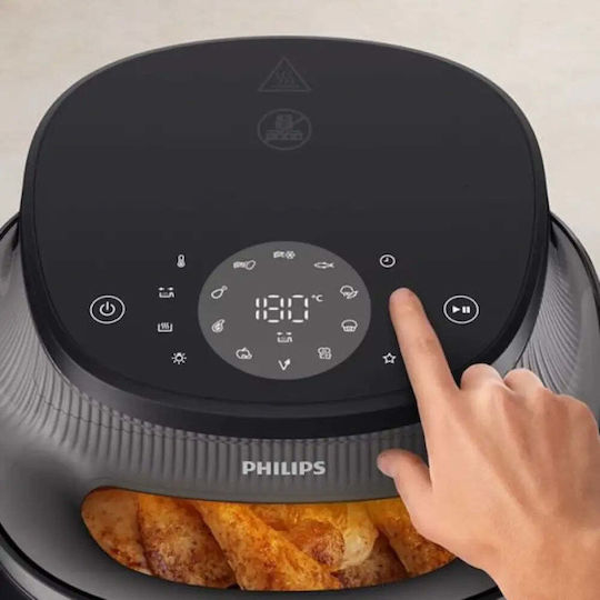 Philips Air Fryer με Διπλό Αποσπώμενο Κάδο 4.2lt Μαύρο NA321/00