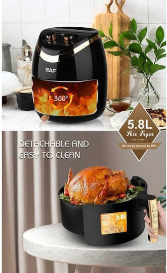Raf R5232b Air Fryer 5.8lt Black