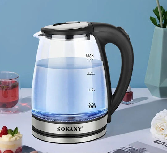 Sokany SK-1029 Βραστήρας 2lt 1500W Μαύρος