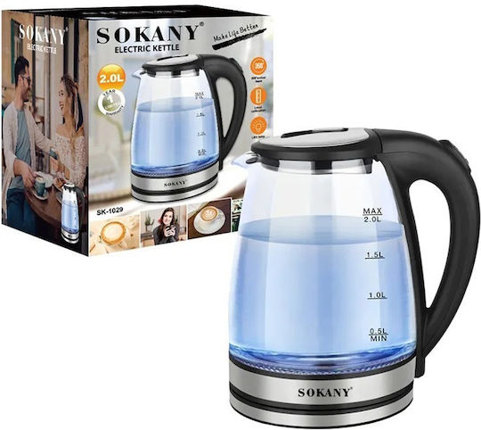 Sokany SK-1029 Βραστήρας 2lt 1500W Μαύρος
