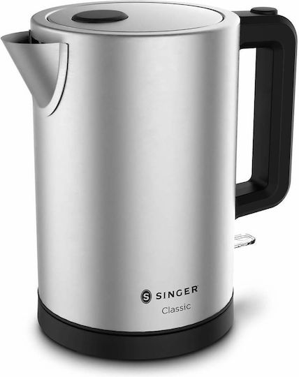 Singer Βραστήρας 1.7lt 2200W Ασημί