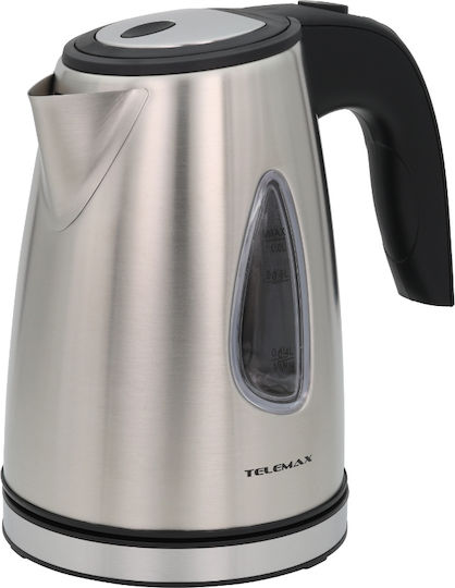 Telemax Kettle 1L 1500W Silver