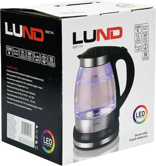 Yato Kettle 1.8lt 2200W Silver
