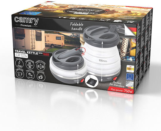 Camry Електрическа Кана За Пътуване 600ml 750W Сива