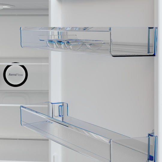 Beko Combină frigorifică 301lt NoFrost Î179.6xL59.5xA66.5cm. Inox B1RCNA344S