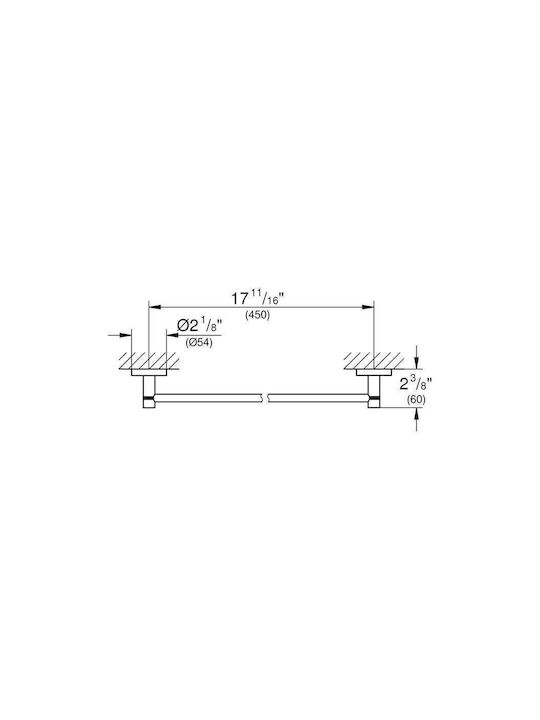 Grohe Wall Mounted with Screws Silver