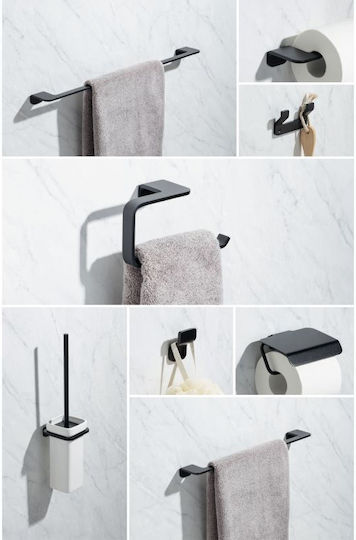 Dimitracas Single Wall-Mounted Bathroom Rail Silver