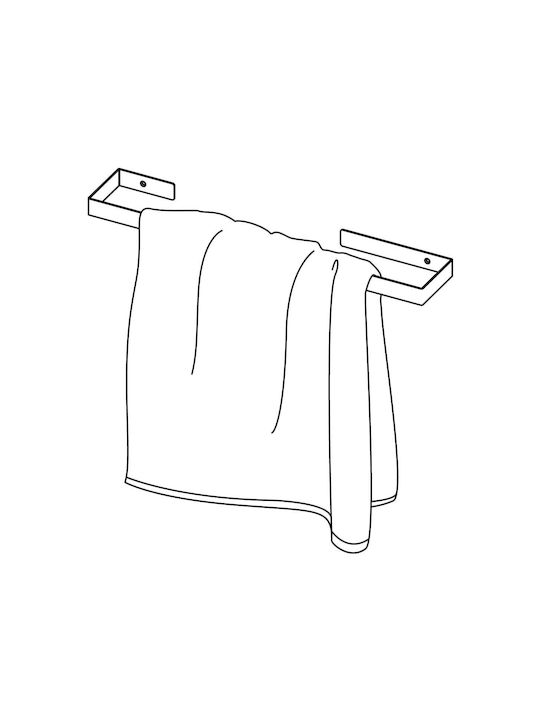 Deante Single Wall-Mounted Bathroom Rail ​60x60cm White