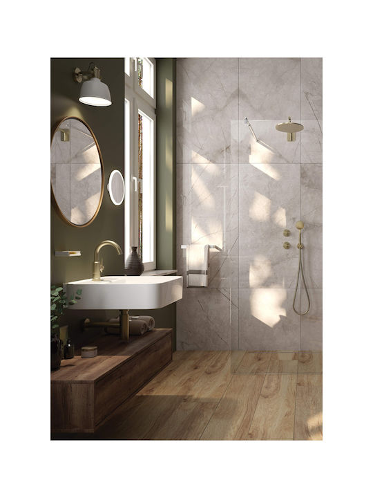 Deante Single Wall-Mounted Bathroom Rail Inox White